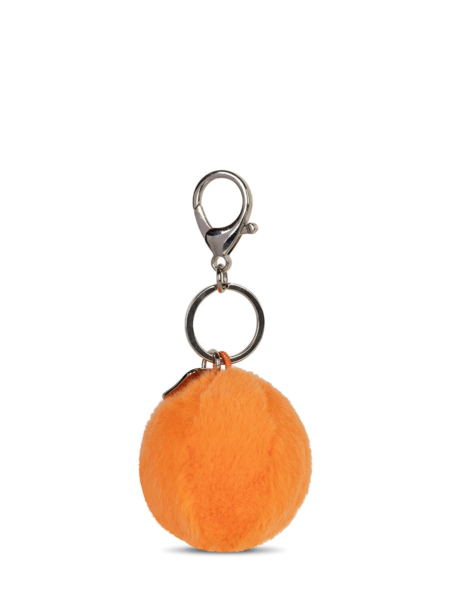 Smiley ECO Fuzzy Keychain (5.5cm) - Orange
