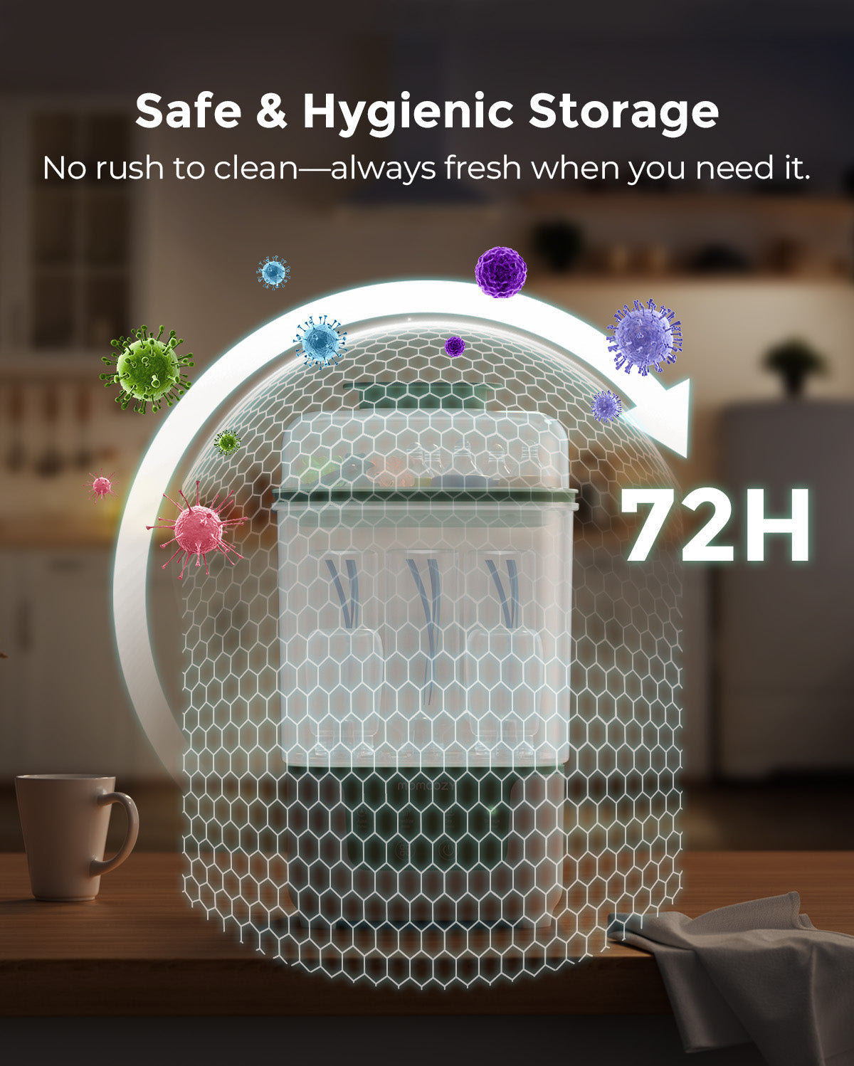 Momcozy sterilizer four functions