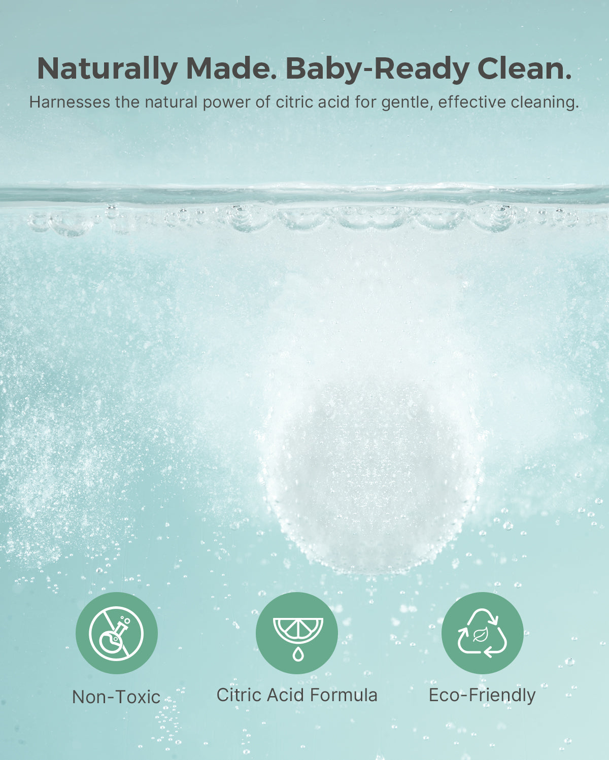 Momcozy descaling tablet detail