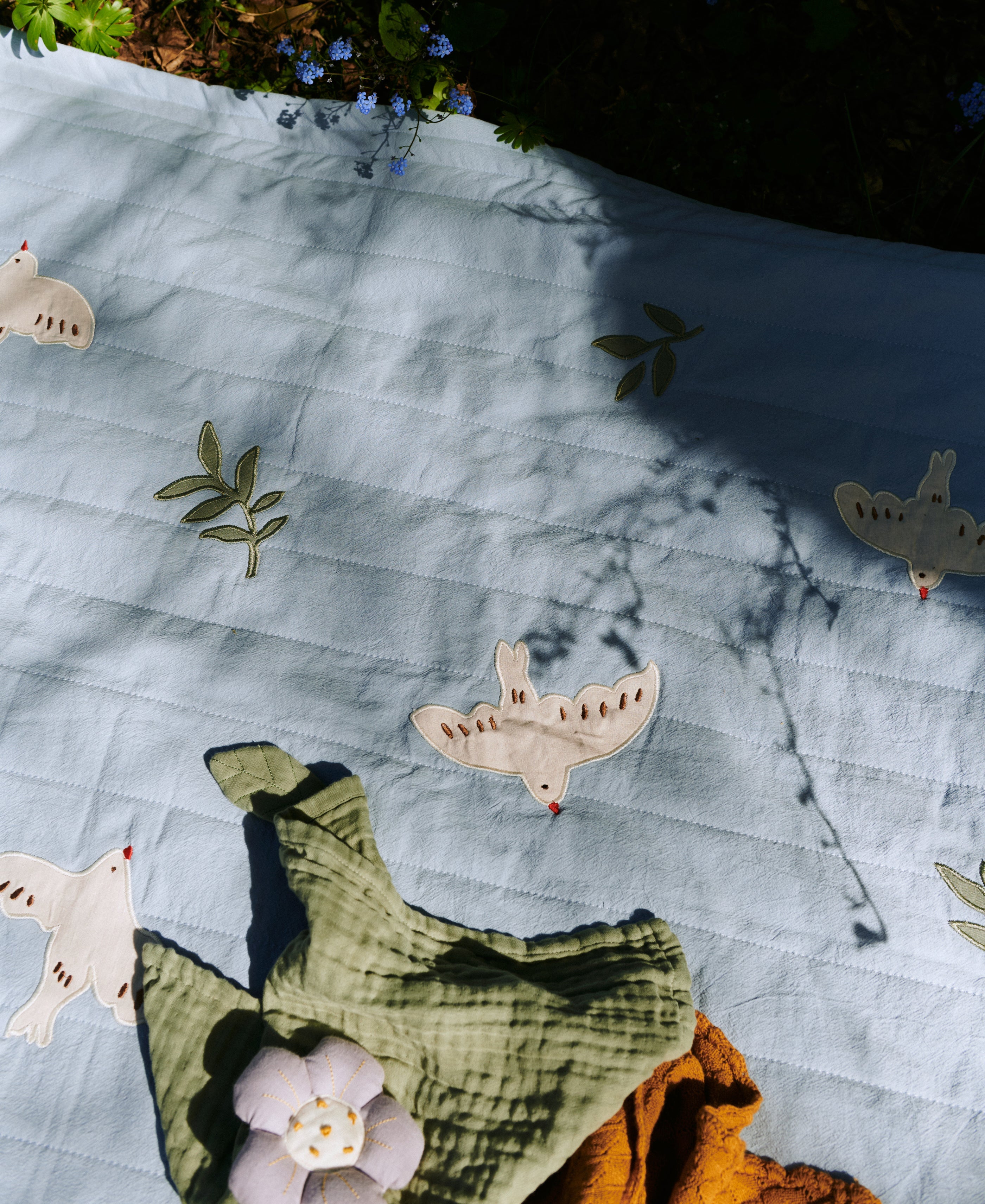 Cassia Blanket, Sky Blue