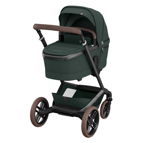 Fame Travel System: Fame Stroller + Pebble 360 Pro Car Seat + Fame Carrycot - Twillic Green - Bubbadue