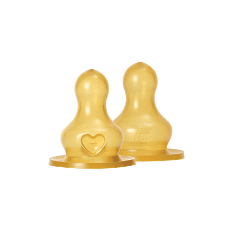 BIBS Bottle Natural Rubber Nipple 2 Pack