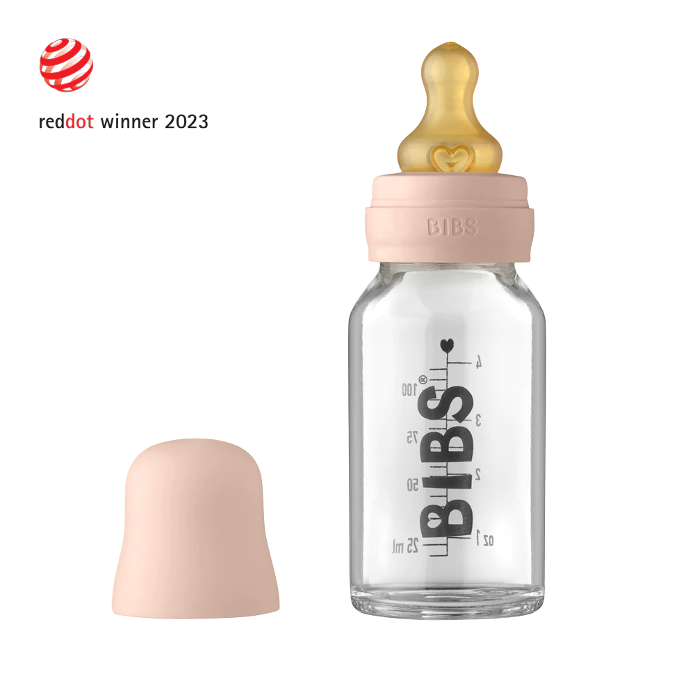 BIBS Baby Glass Bottle Complete Set 110ml - Bubbadue