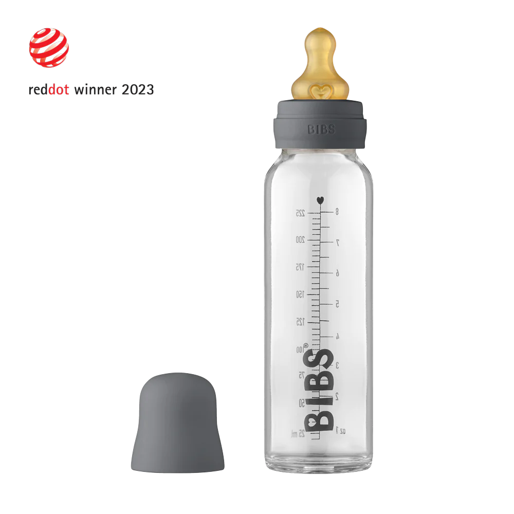 BIBS Baby Glass Bottle Complete Set 225ml - Bubbadue
