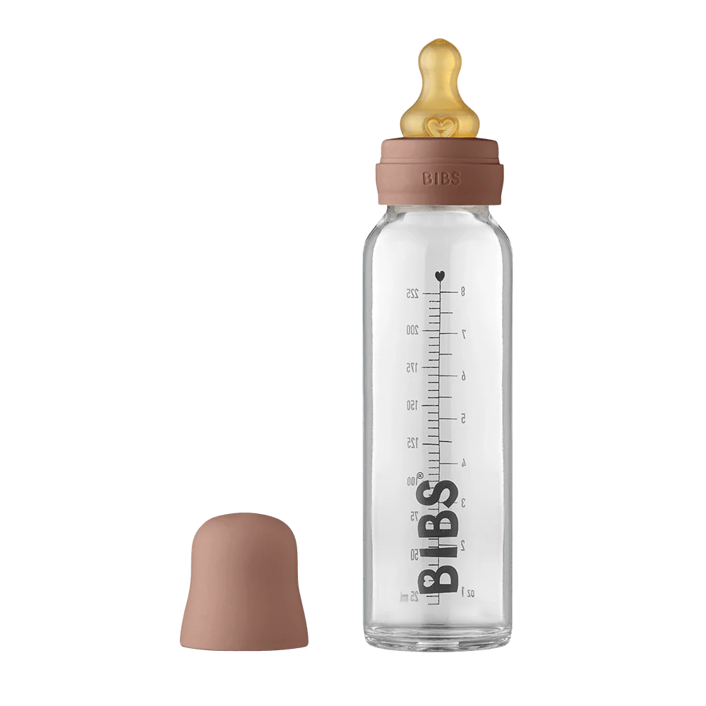 BIBS Baby Glass Bottle Complete Set 225ml - Woodchuck