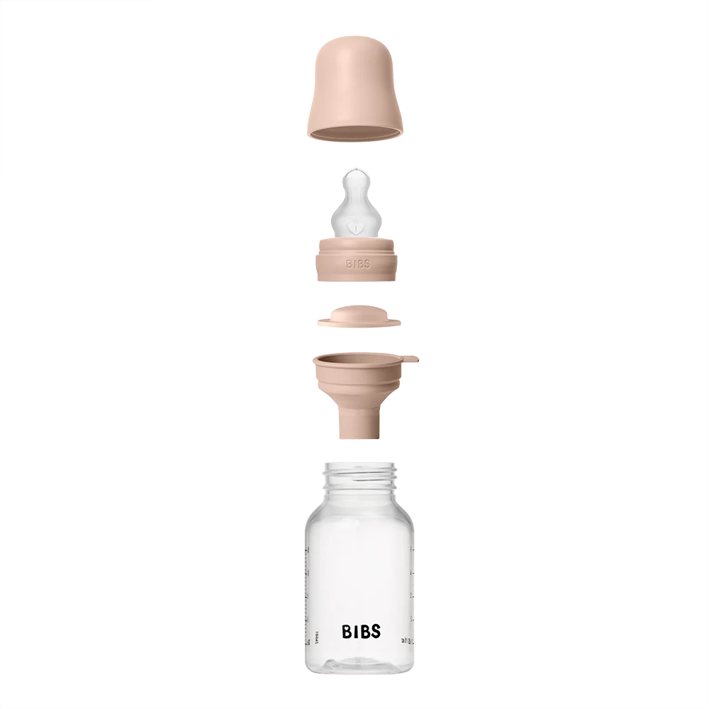 BIBS Baby Bottle 150ml Silicone - Blush