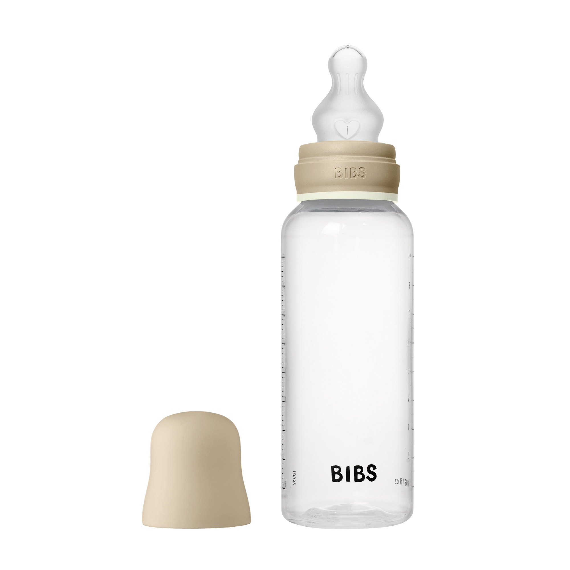 BIBS Baby Bottle 270ml Silicone Vanilla Glow