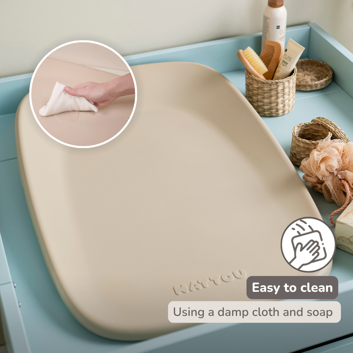 Nattou Softy Changing Pad - Beige