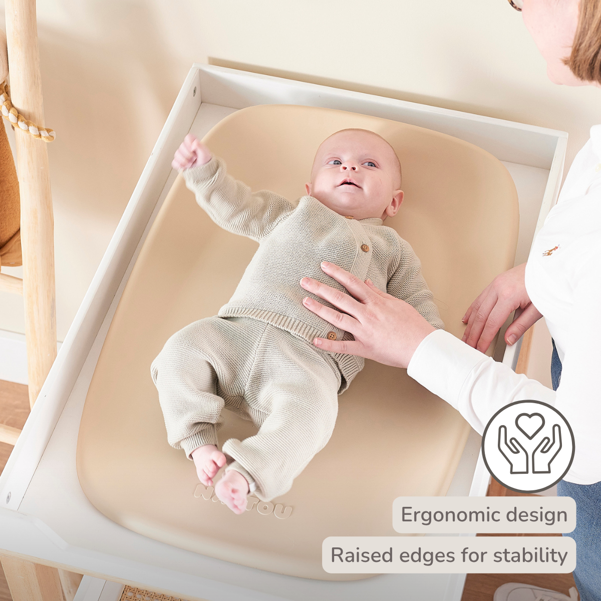 Nattou Softy Changing Pad - Beige