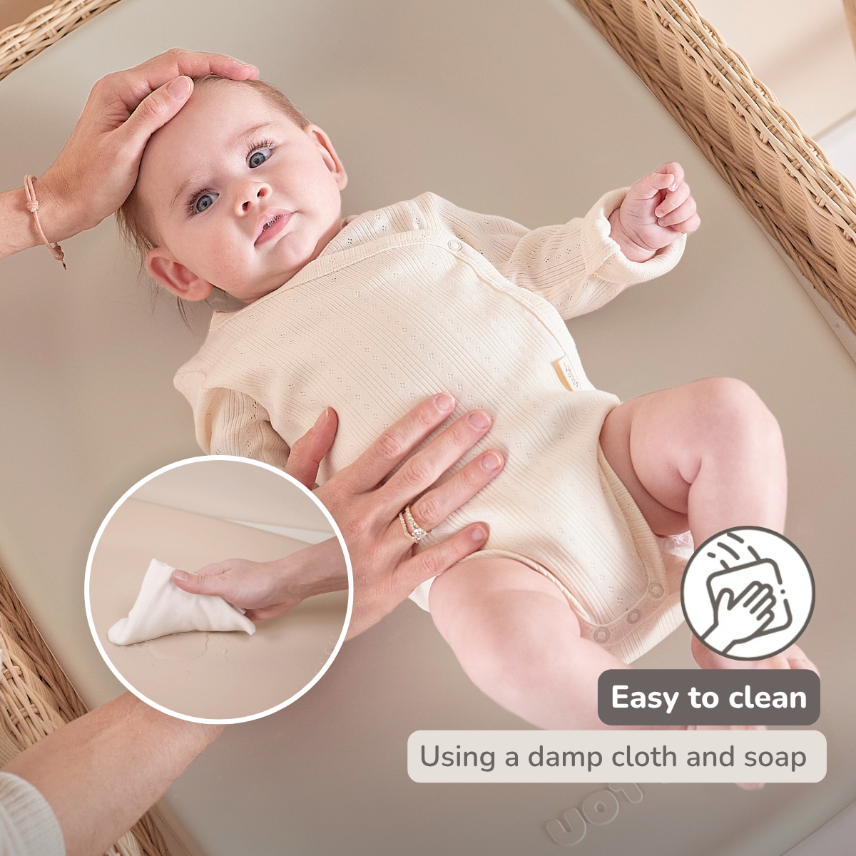 Nattou Softy Changing Pad - Clay