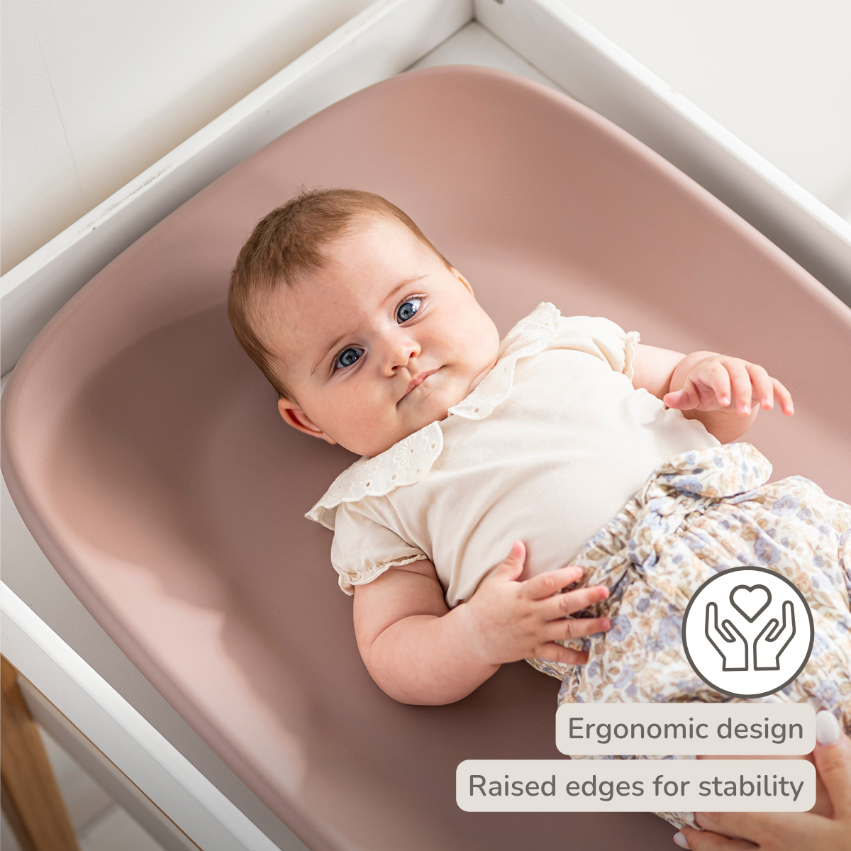 Nattou Softy Changing Pad - Dusty Pink