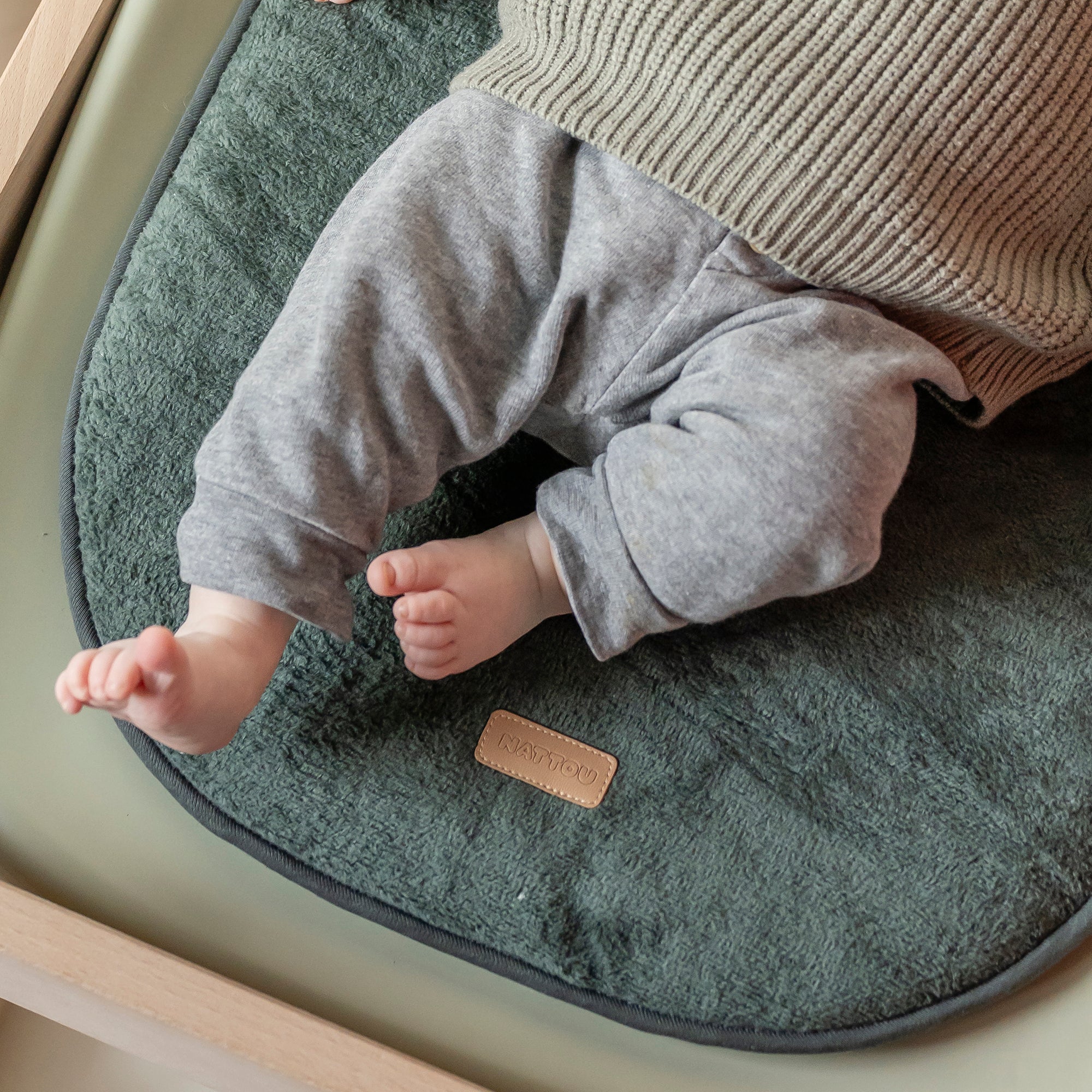 Nattou Softy Terry Insert Cushion - Green