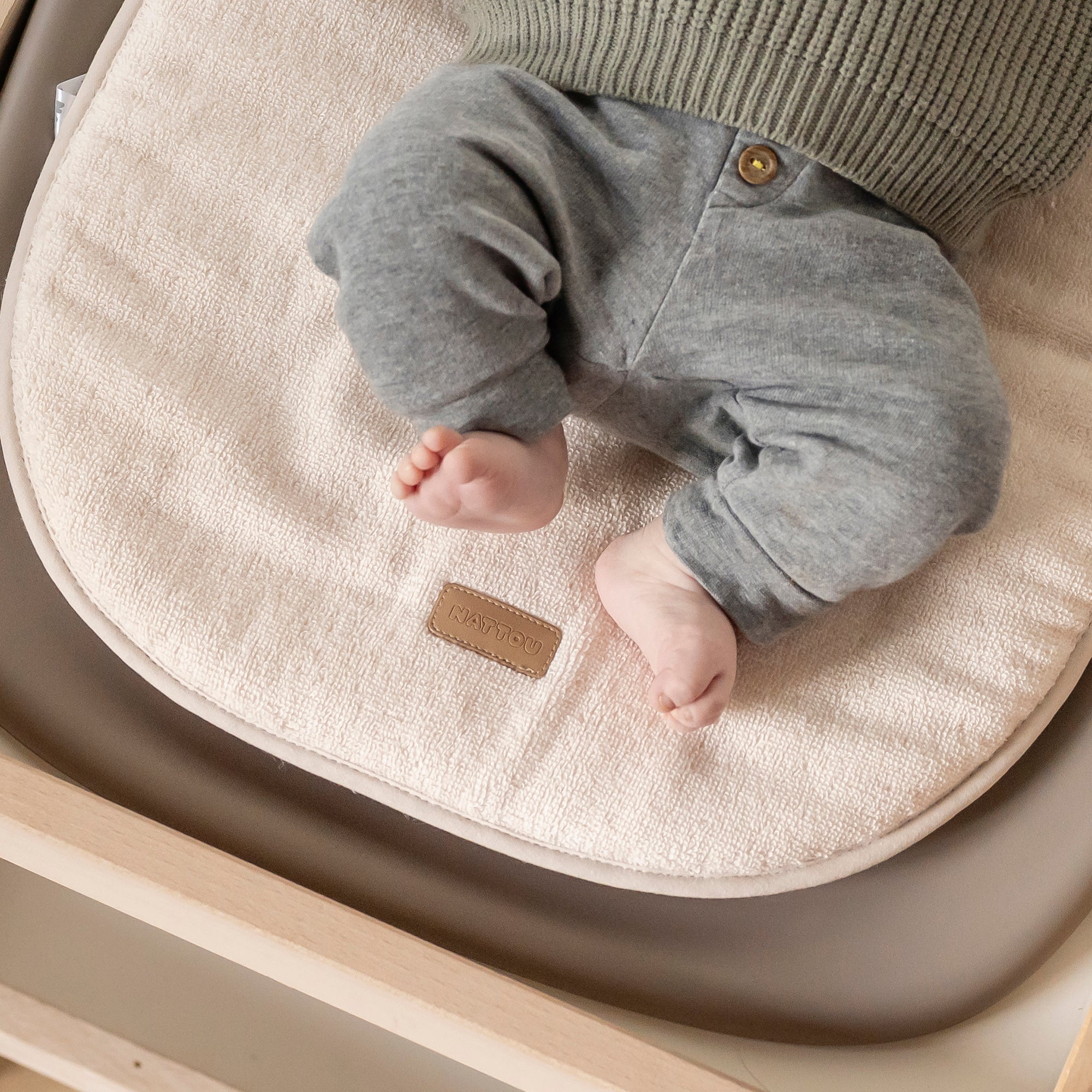 Nattou Softy Terry Insert Cushion - Beige