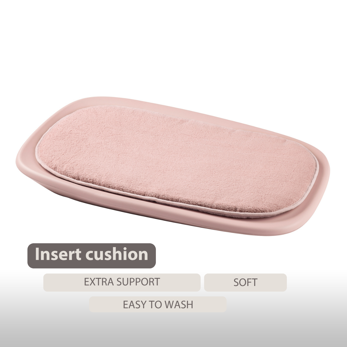 Nattou Softy Terry Insert Cushion - Pink