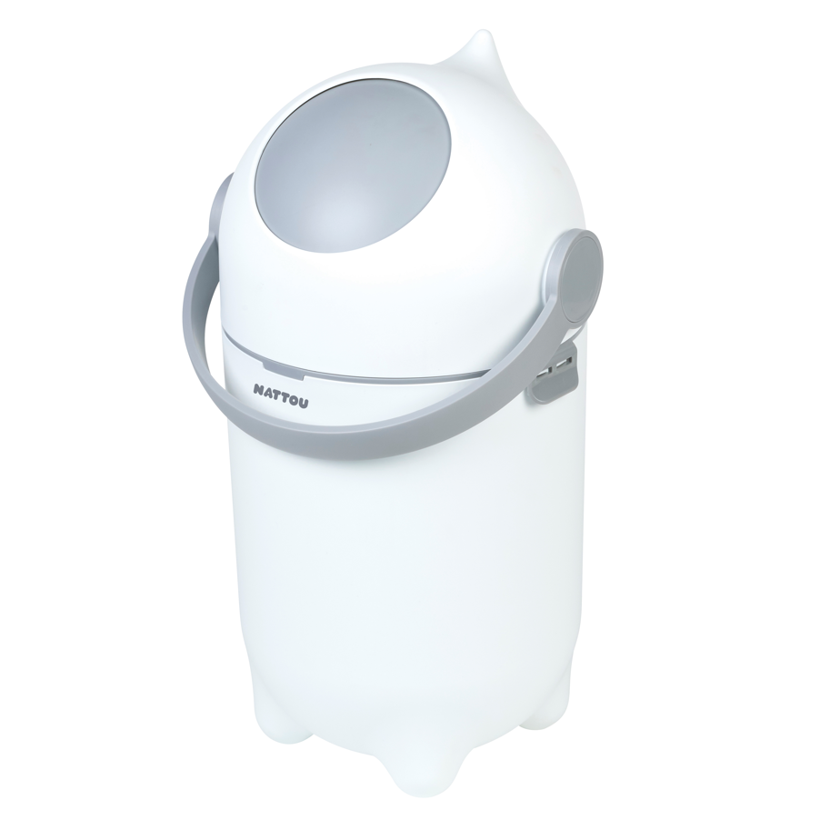 Nattou Dropy Nappy Bin - White