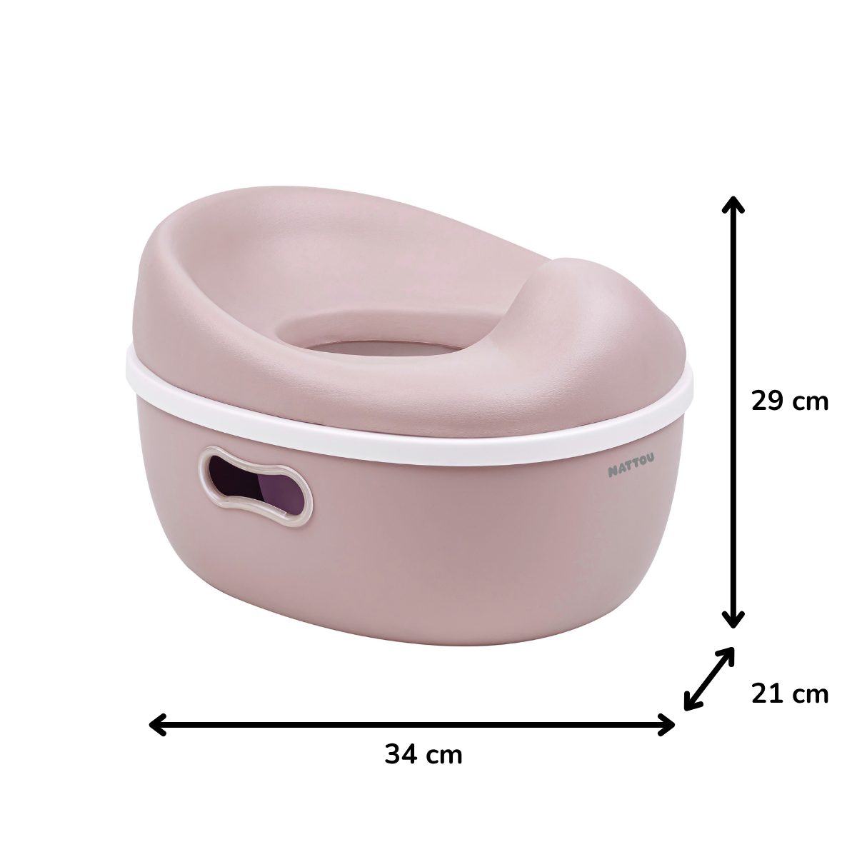 Nattou 3-in-1 Potty - Dusty Pink