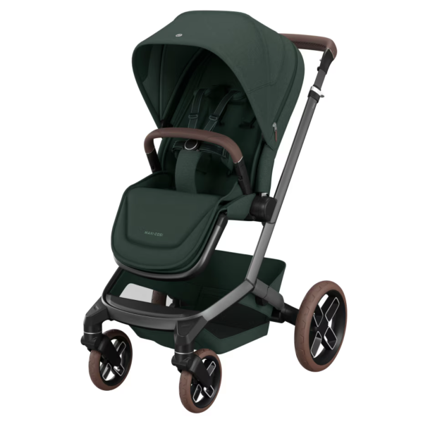Fame Travel System: Fame Stroller + Pebble 360 Pro Car Seat + Fame Carrycot - Twillic Green - Bubbadue