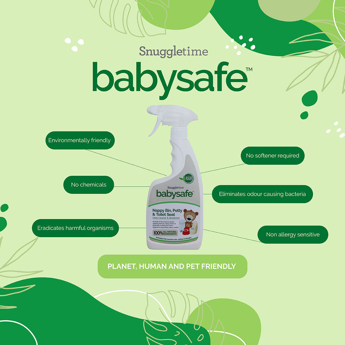 Baby Safe Nappy Bin Cleaner detail
