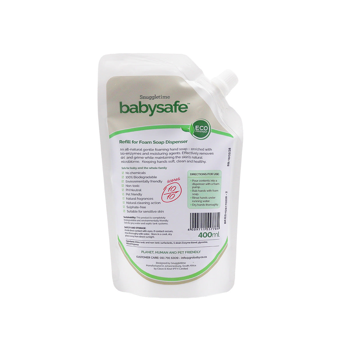 Baby Safe Foam Hand Soap detail