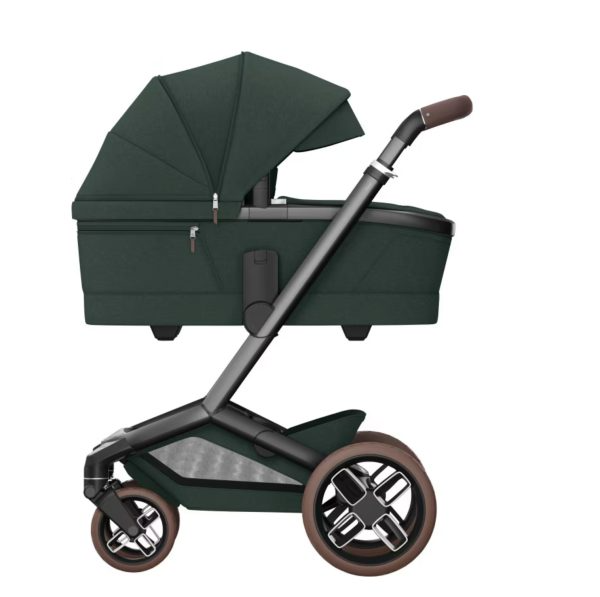 Fame Travel System: Fame Stroller + Pebble 360 Pro Car Seat + Fame Carrycot - Twillic Green - Bubbadue
