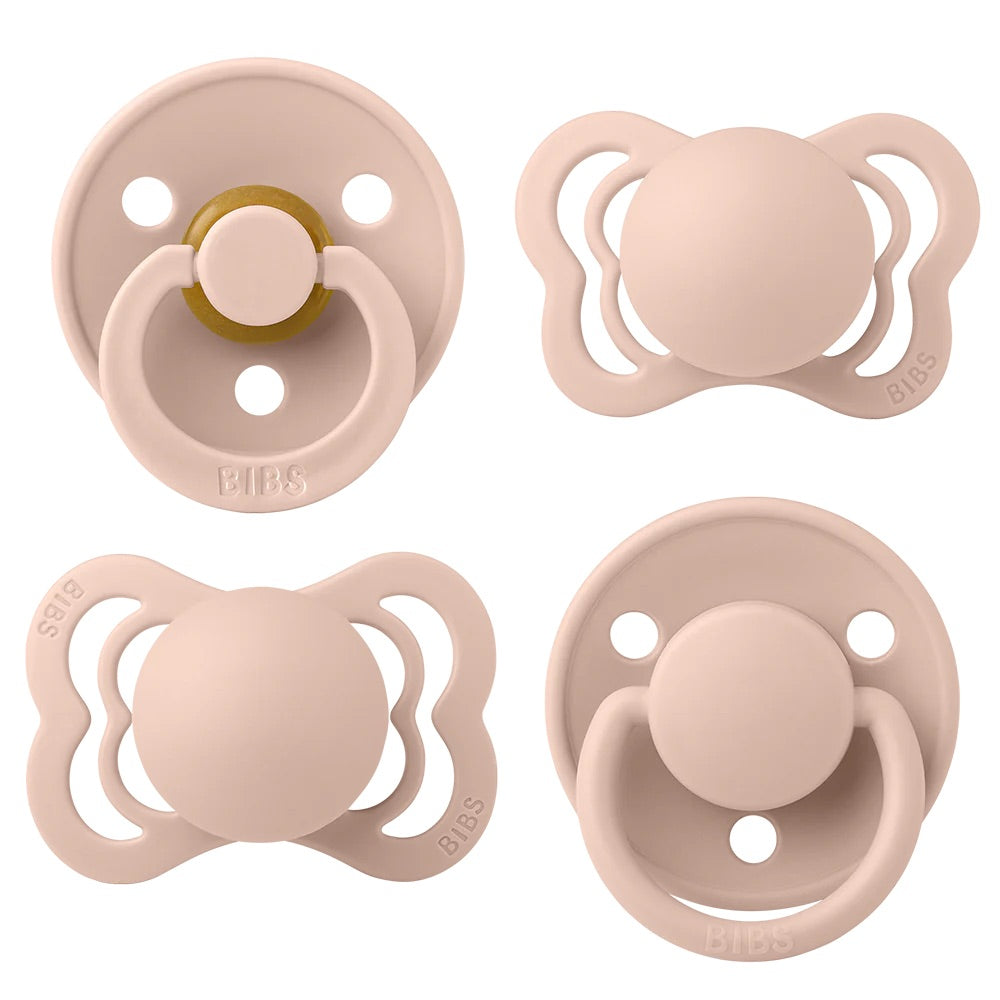 BIBS Pacifiers / Dummies Try-It Collection - Blush - Bubbadue
