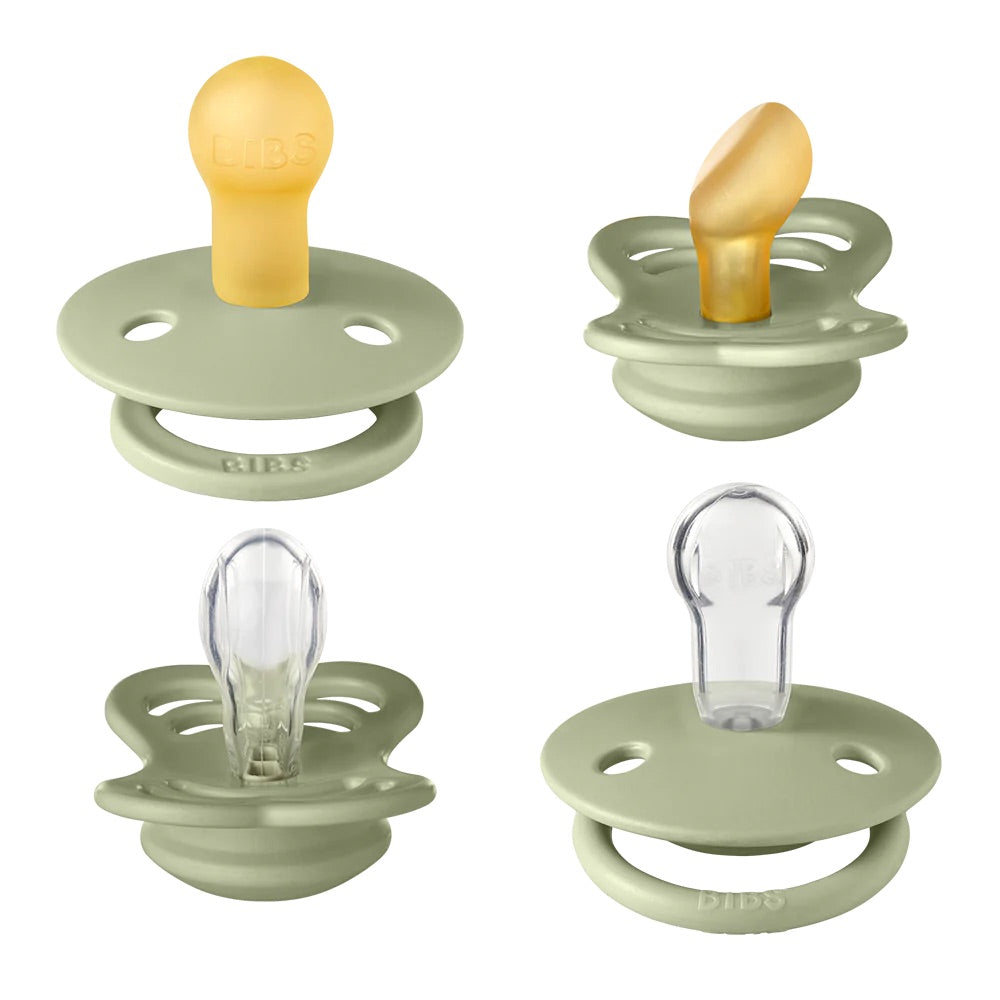 BIBS Pacifiers / Dummies Try-It Collection - Sage - Bubbadue