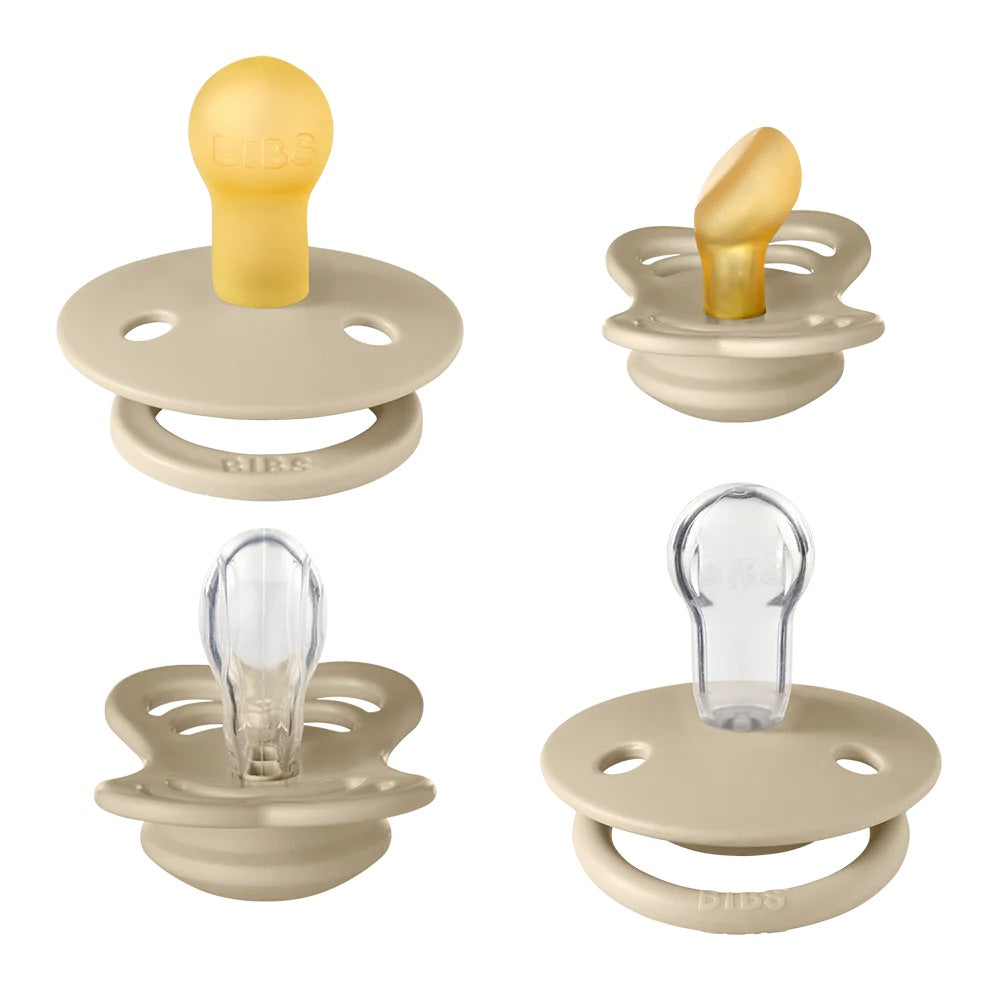 BIBS Pacifiers / Dummies Try-It Collection - Vanilla - Bubbadue