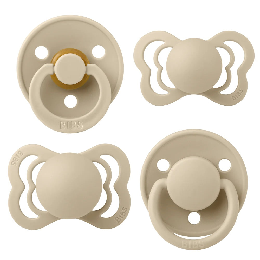 BIBS Pacifiers / Dummies Try-It Collection - Vanilla - Bubbadue