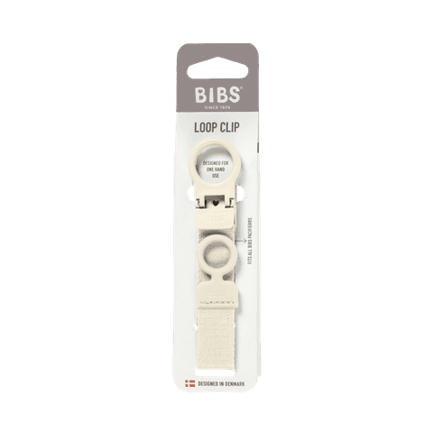 BIBS Loop Pacifier Clip - Ivory - Bubbadue