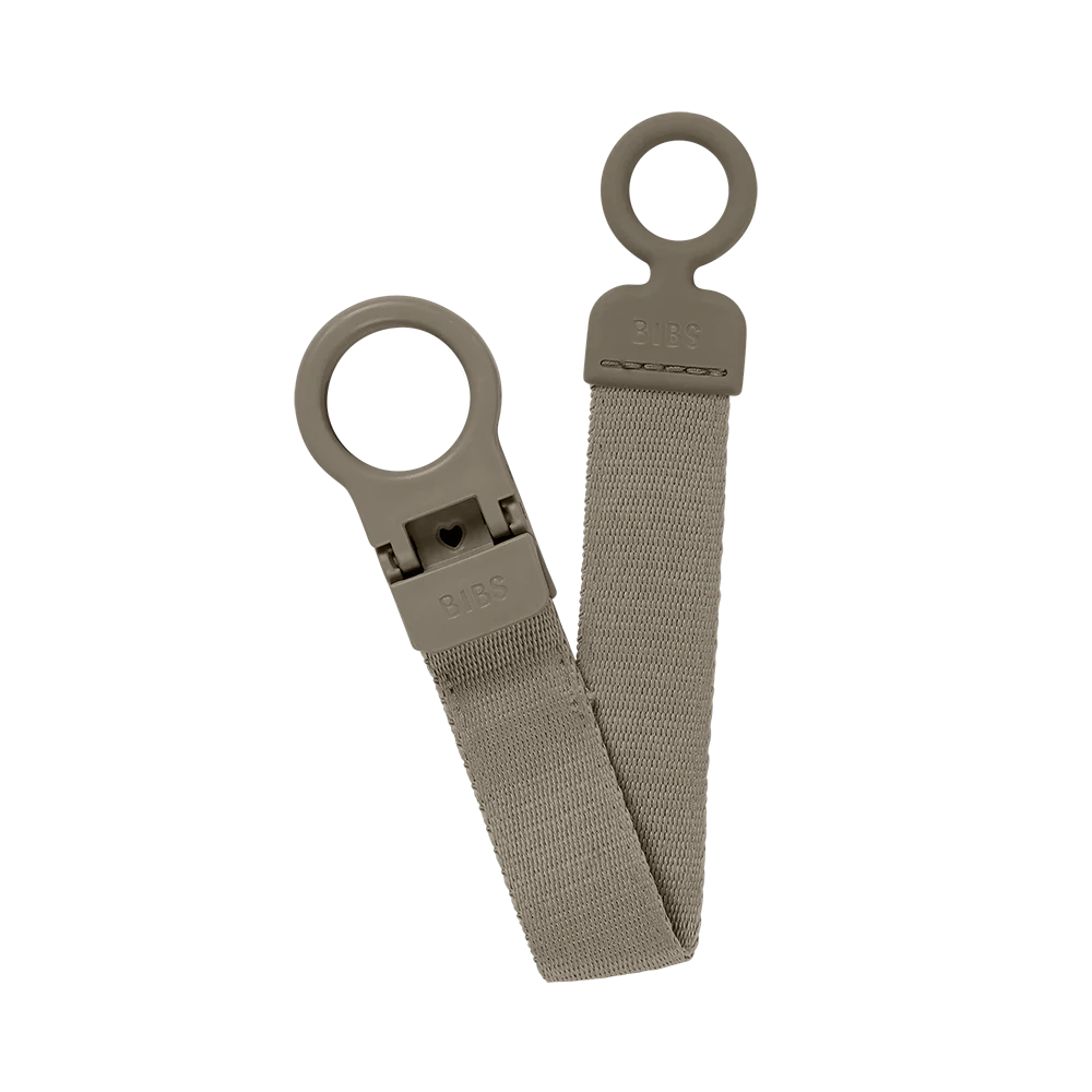 BIBS Loop Pacifier Clip - Dark Oak