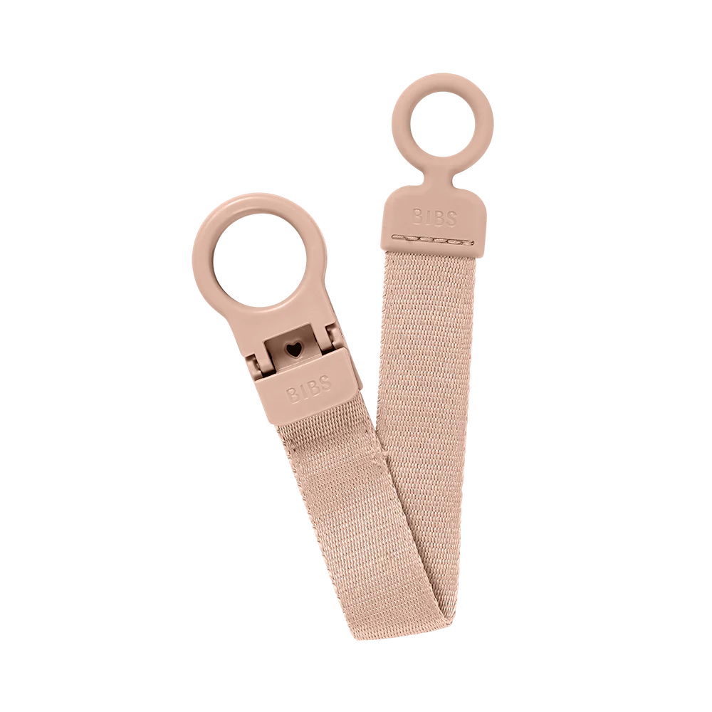 BIBS Loop Pacifier Clip - Blush
