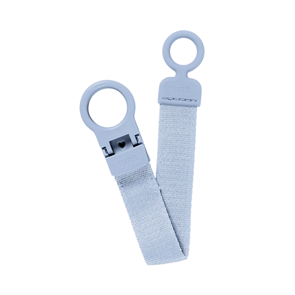 BIBS Loop Pacifier Clip - Dusty Blue