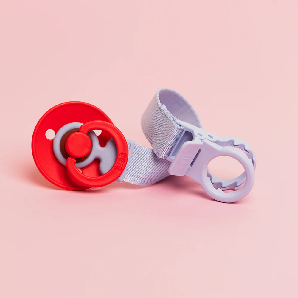 BIBS Loop Pacifier Clip - Dusty Blue