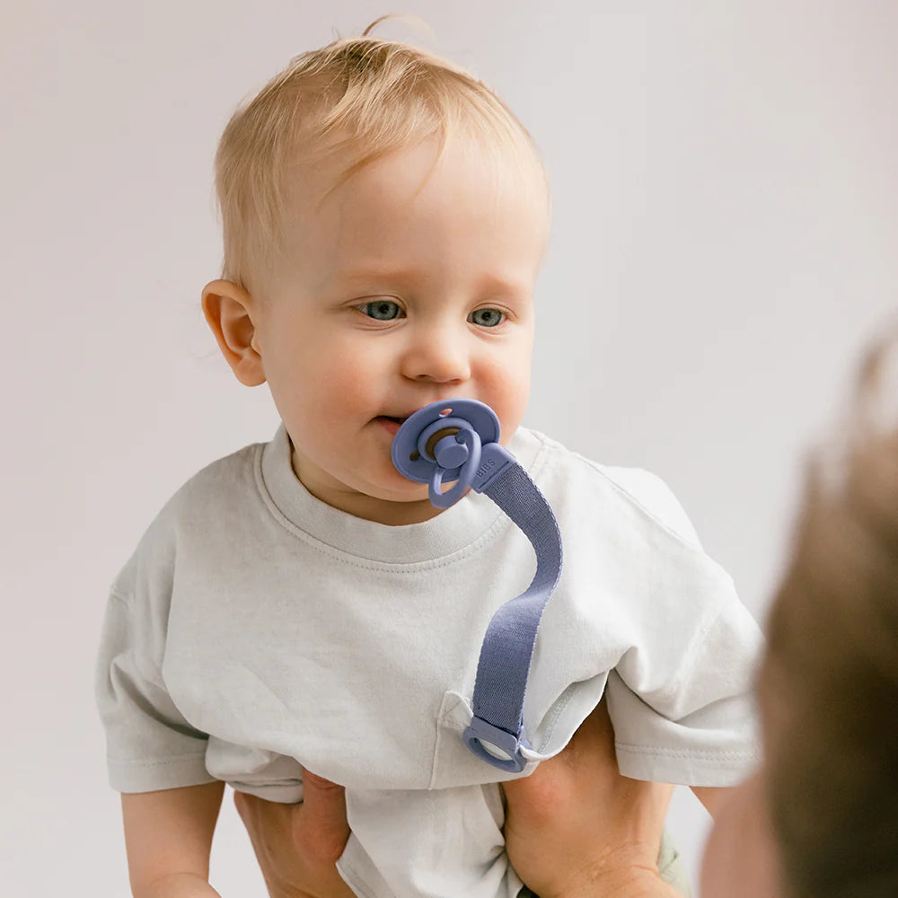 BIBS Loop Pacifier Clip - Peri