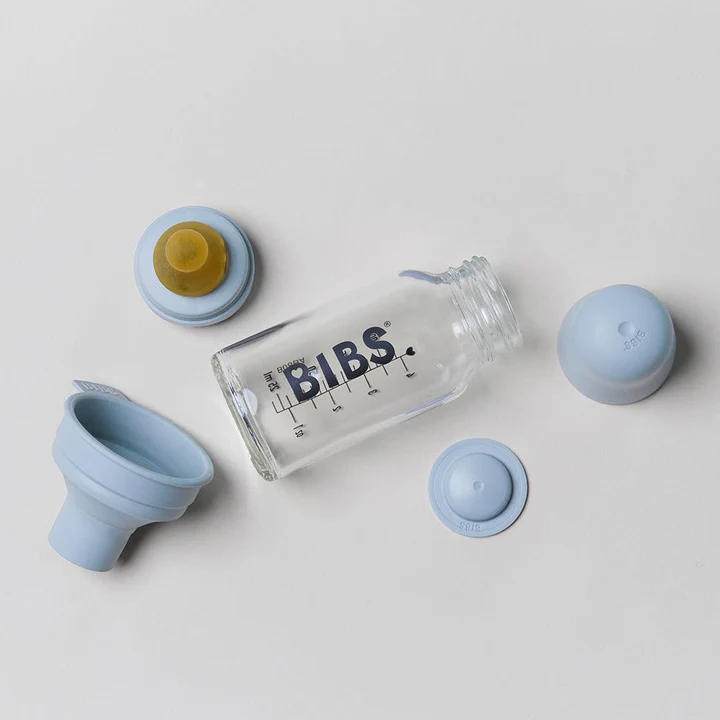 BIBS Baby Glass Bottle Complete Set 110ml - Sage