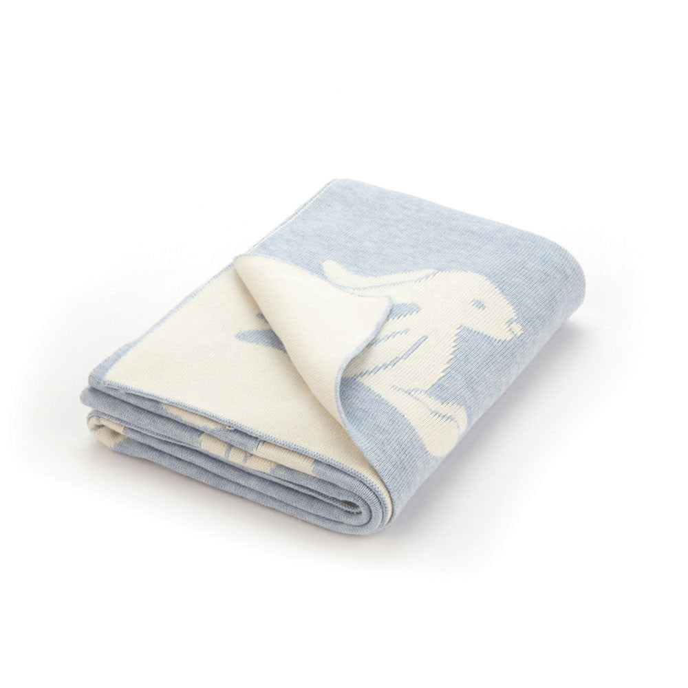 Bashful Blue Bunny Blanket - Jellycat