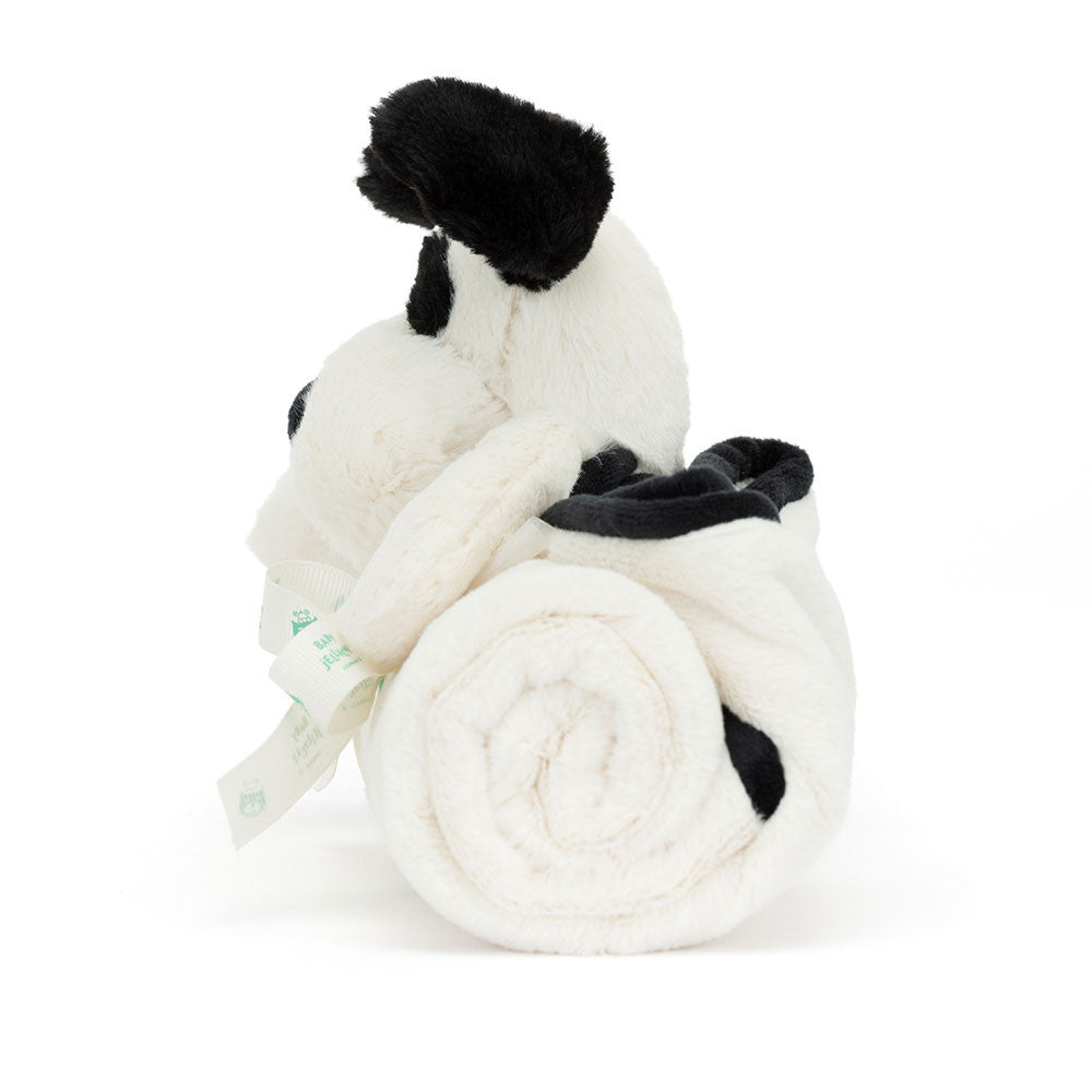 Bashful Black & Cream Puppy Blankie - Jellycat