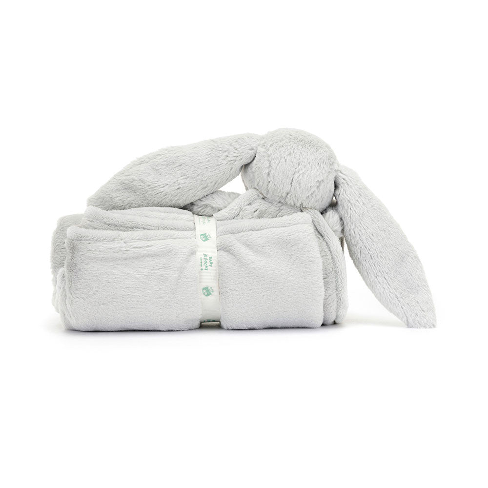 Bashful Silver Bunny Blankie - Jellycat