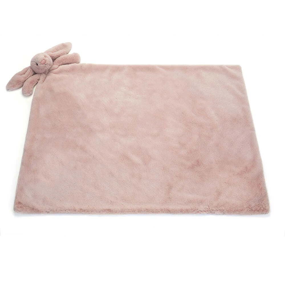 Bashful Luxe Bunny Rosa Blankie - Jellycat