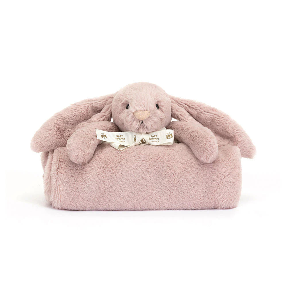 Bashful Luxe Bunny Rosa Blankie - Jellycat