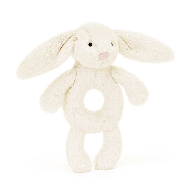 Bashful Cream Bunny Ring Rattle - Jellycat