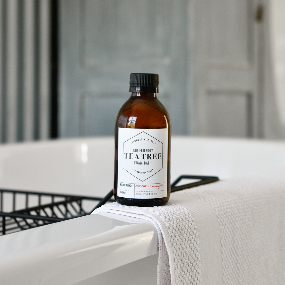 Flowers & Leaves Kid Friendly Foam Bath 200ml - Tea Tree & Naartjie