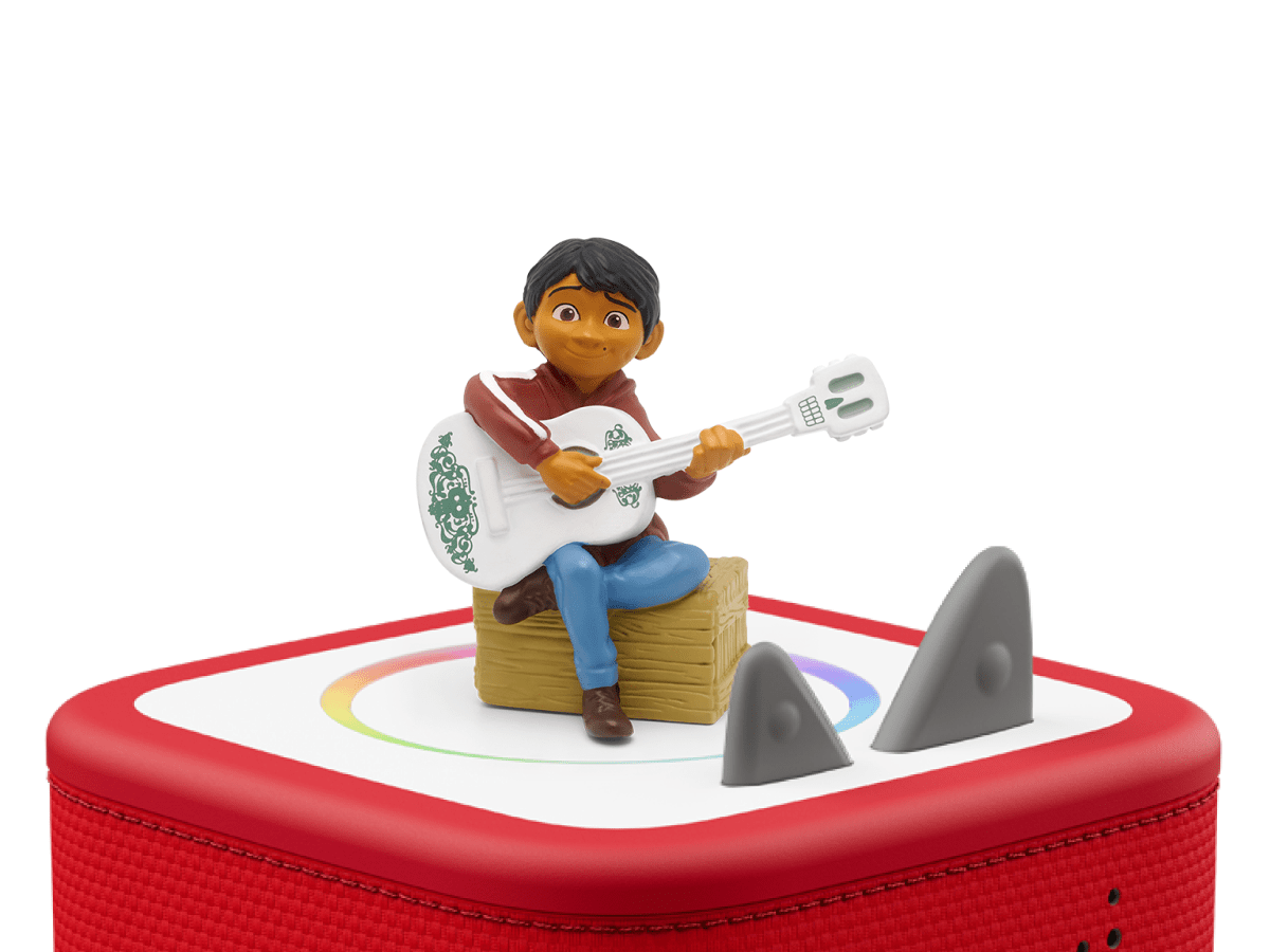 Coco Tonie on a Red Toniebox