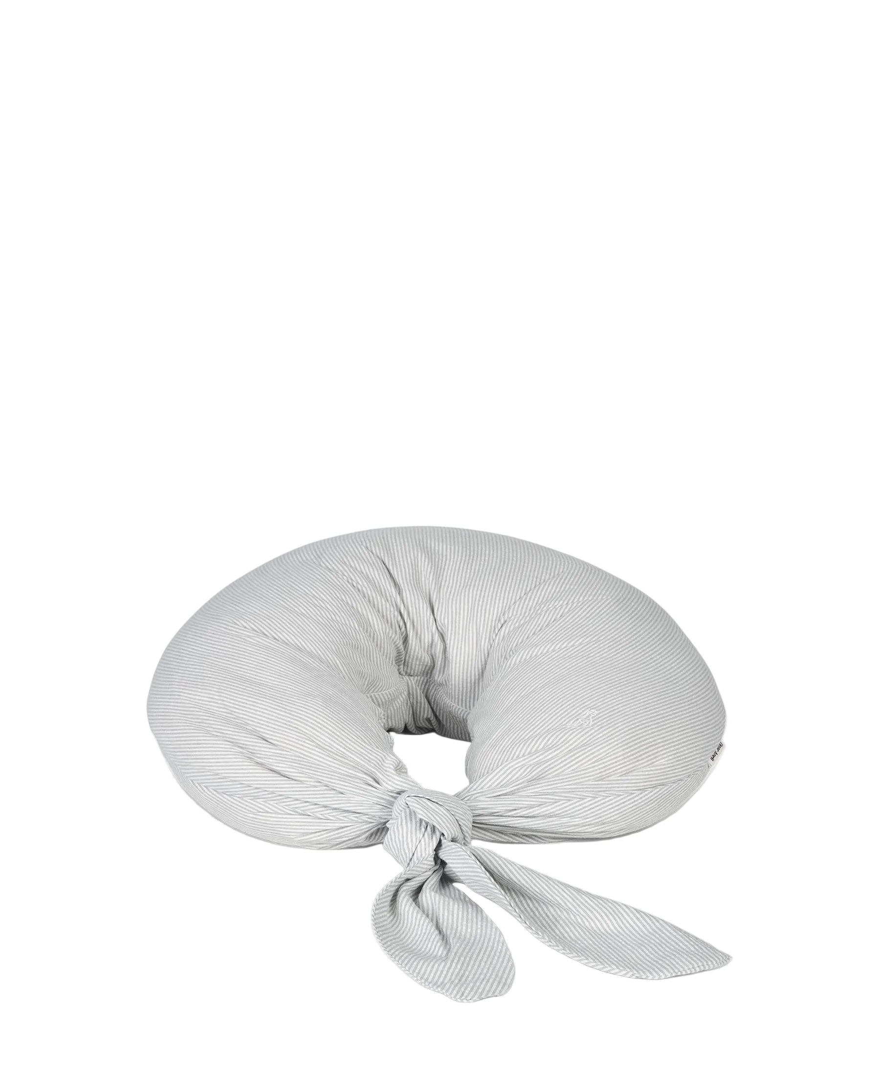 Dear April Nami Nursing Pillow in Dew Stripe, studio packshot.