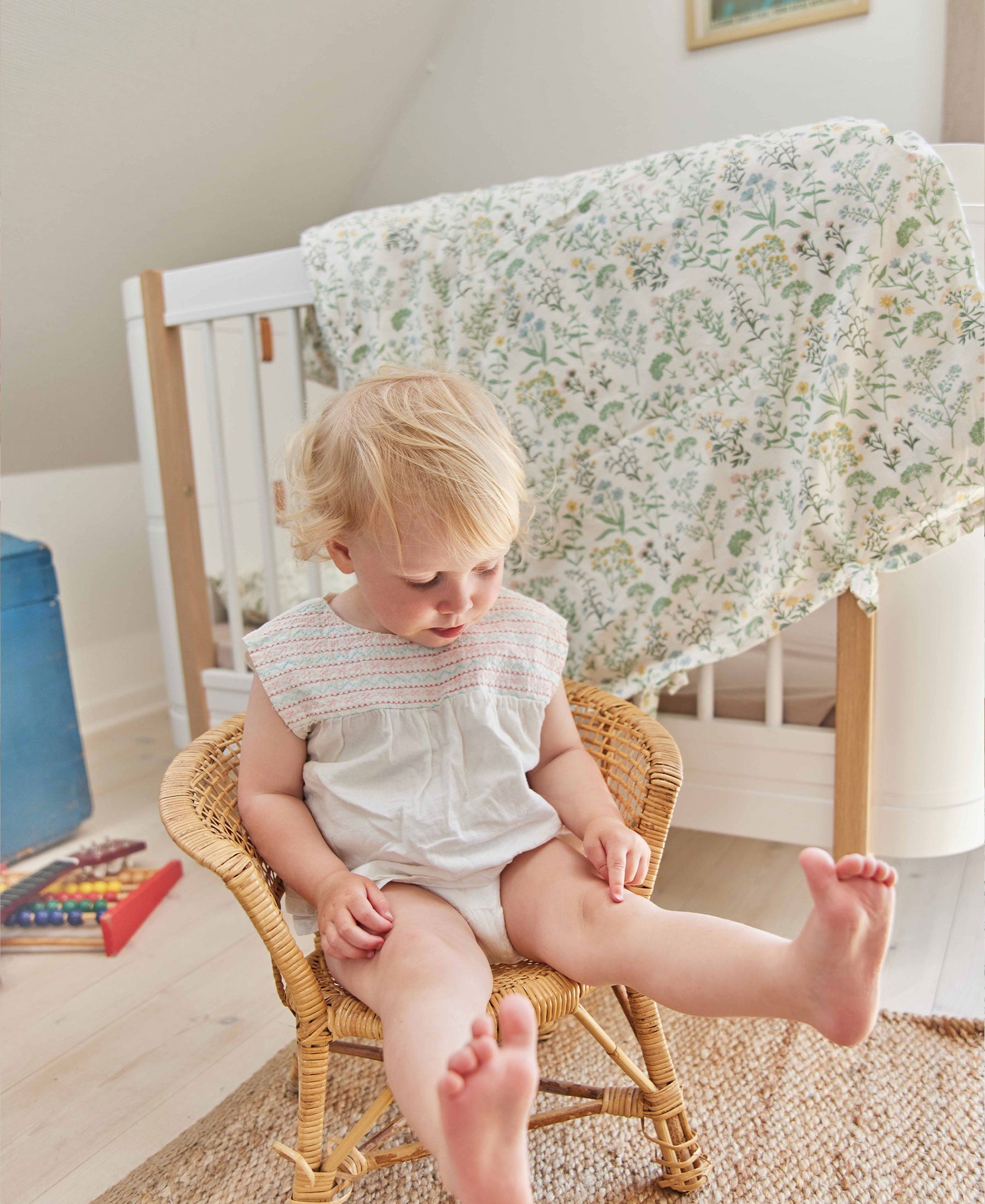 Bee Baby Bedding, Summer Flowers - Bubbadue