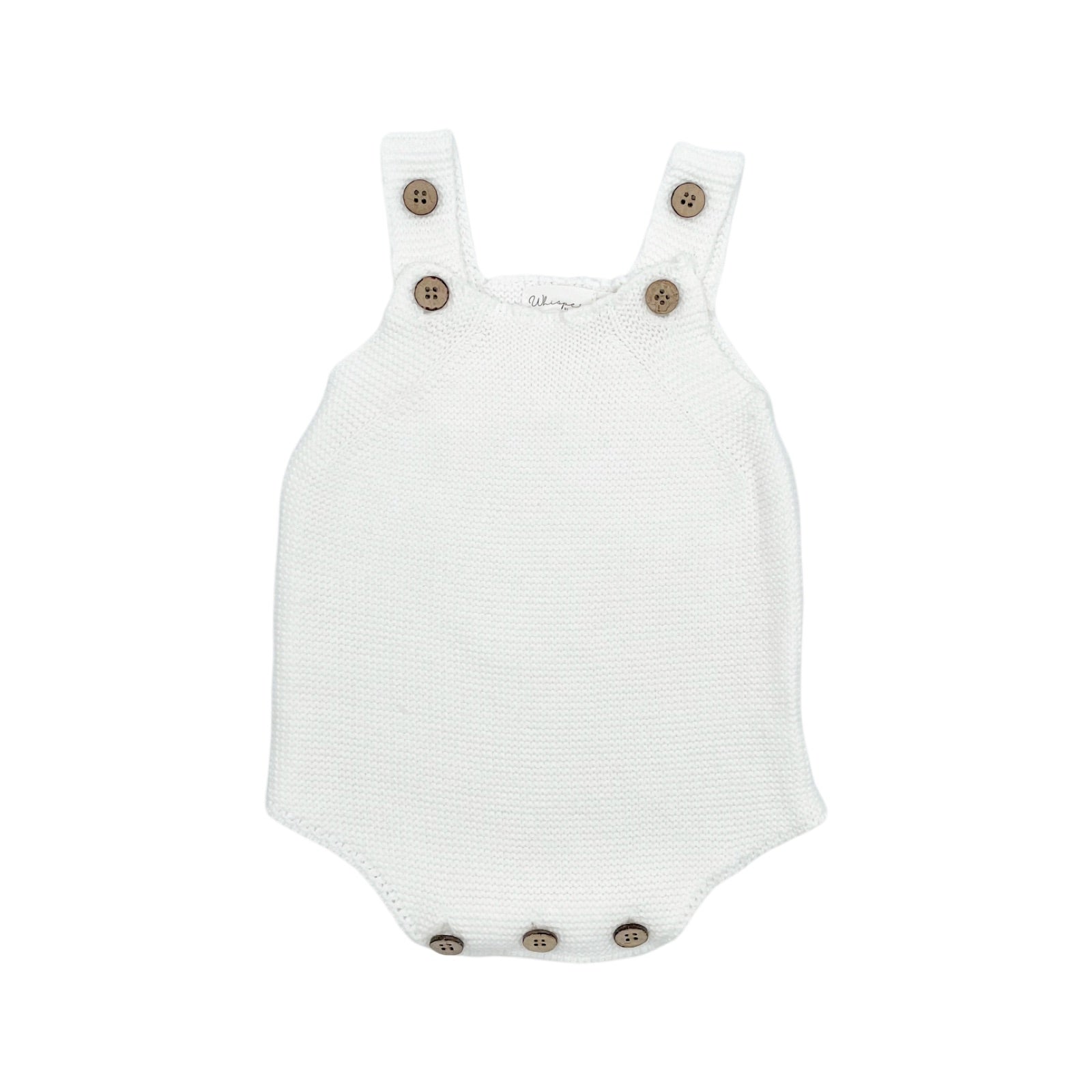 Knitted Summer Romper (0-6 Months) - White