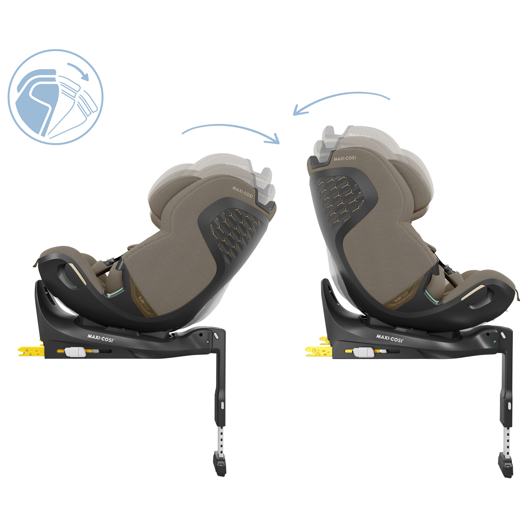 Maxi Cosi Emerald 360 Pro travel system with Twillic Truffle fabric, featuring a car seat and stroller components.