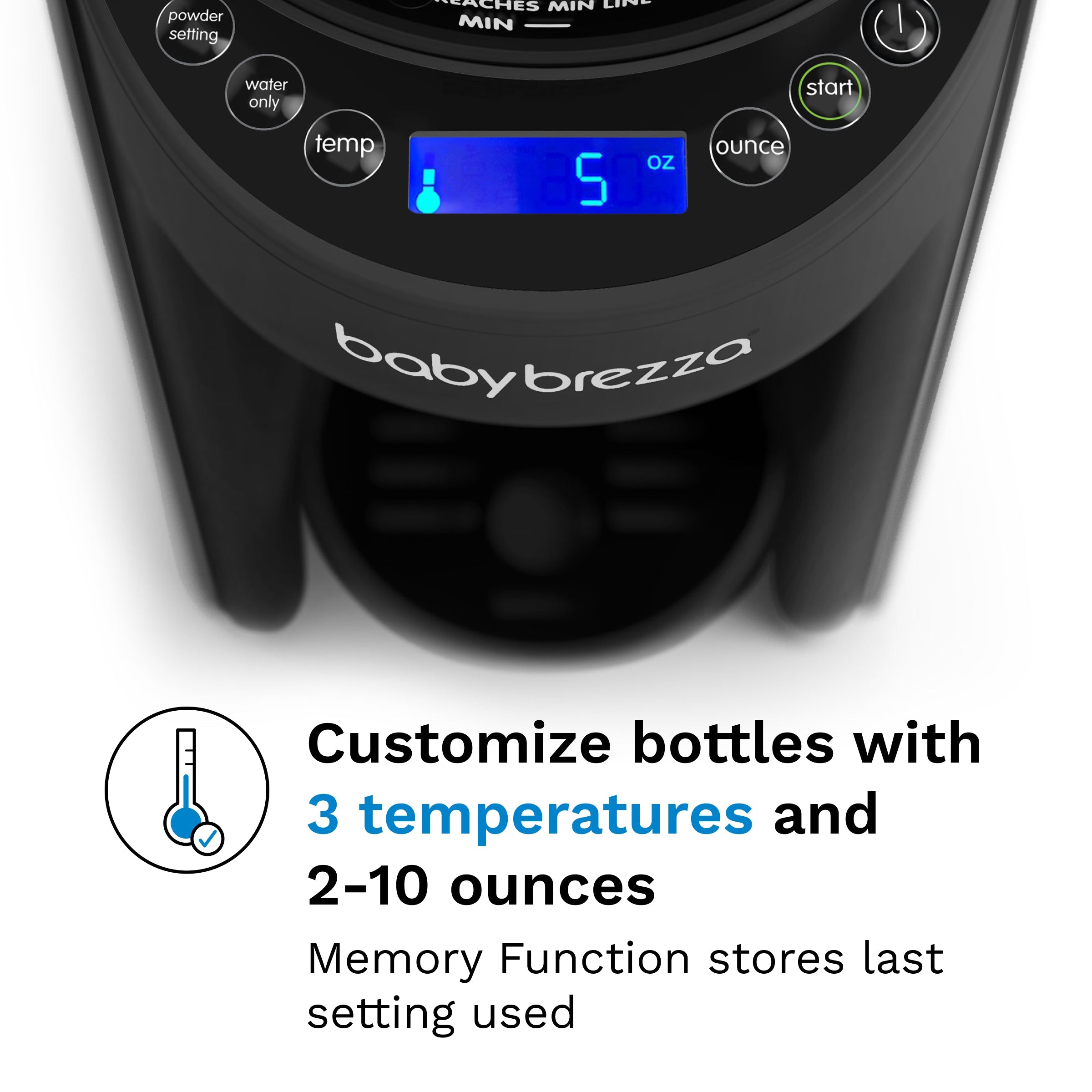 Baby Brezza Formula Pro Advanced black water tank