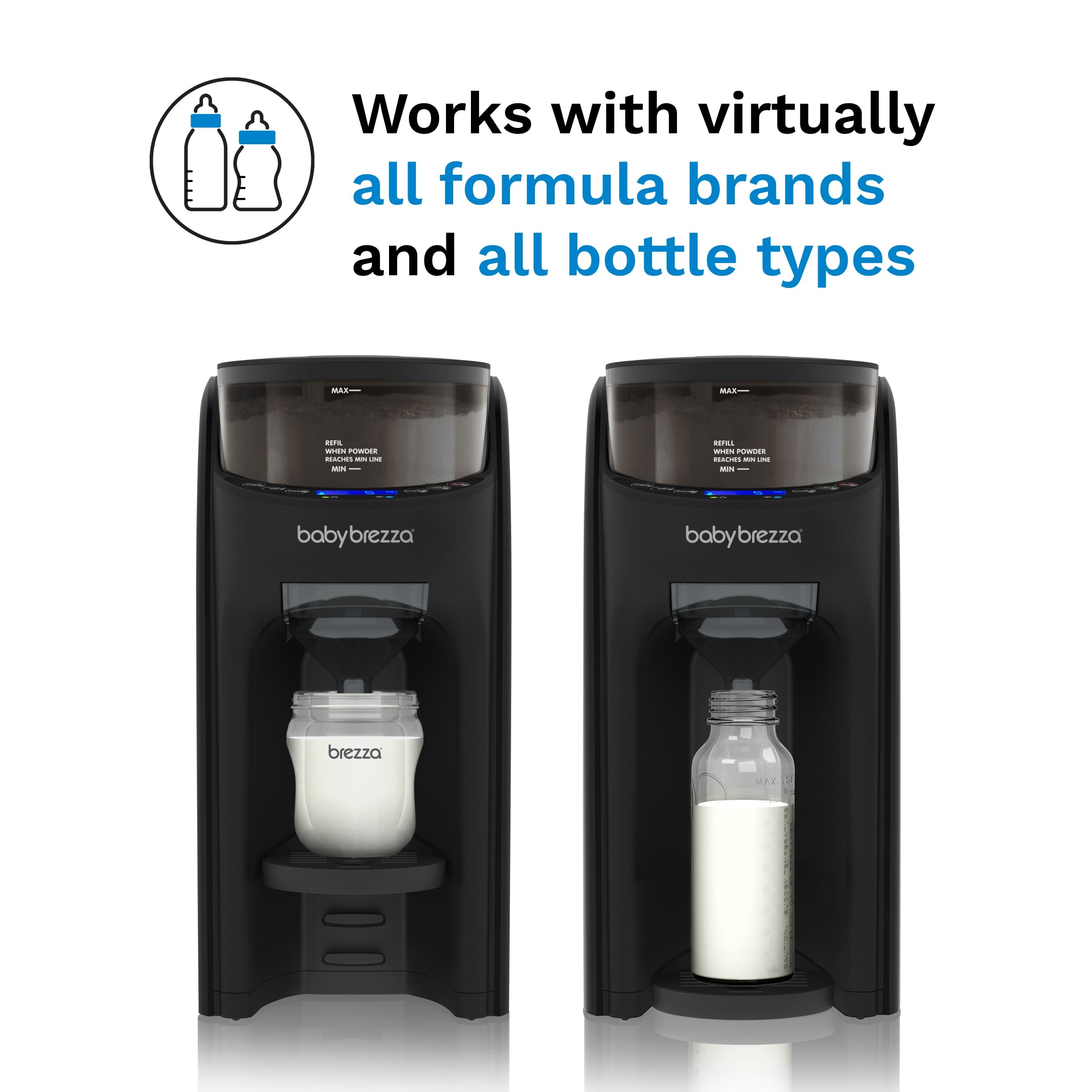 Baby Brezza Formula Pro Advanced black formula container