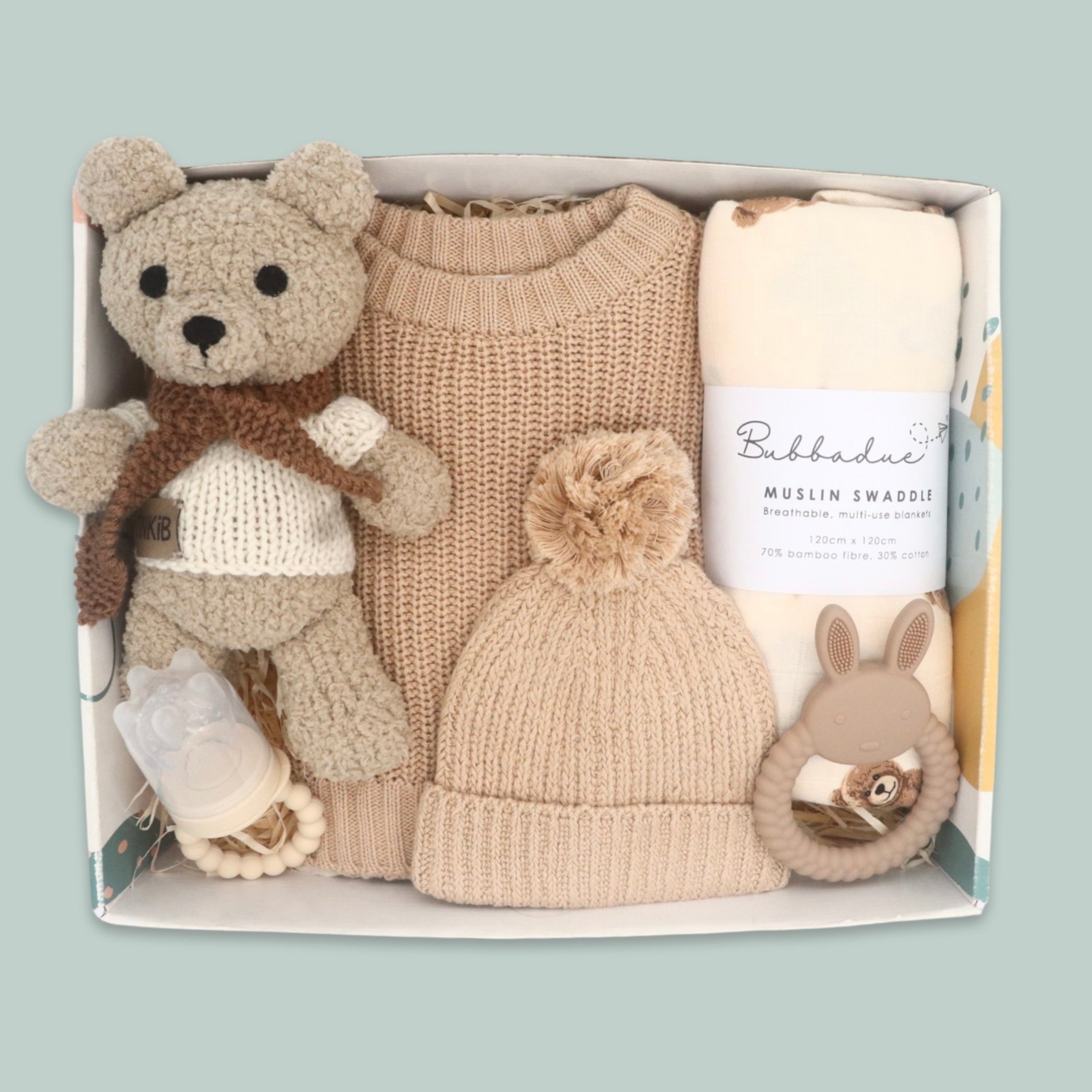 The Teddy Box - Baby Gift Box - Bubbadue